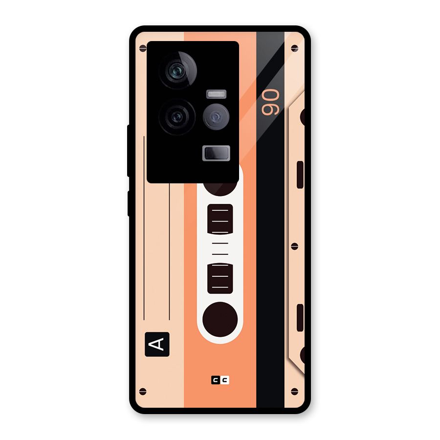 Retro Cassete Glass Back Case for Vivo iQOO 11 5G