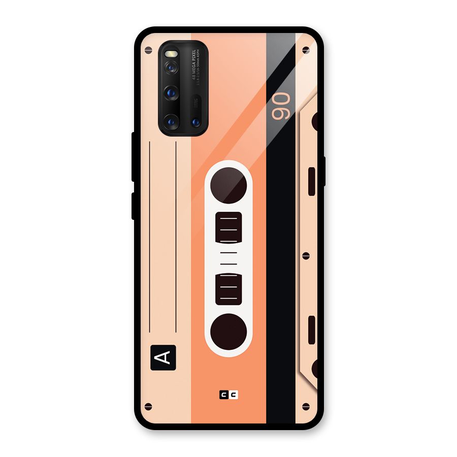 Retro Cassete Glass Back Case for Vivo iQOO 3