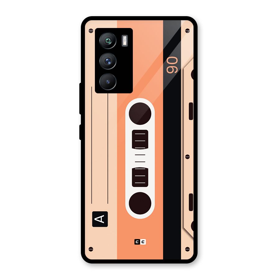 Retro Cassete Glass Back Case for Vivo iQOO 9 SE
