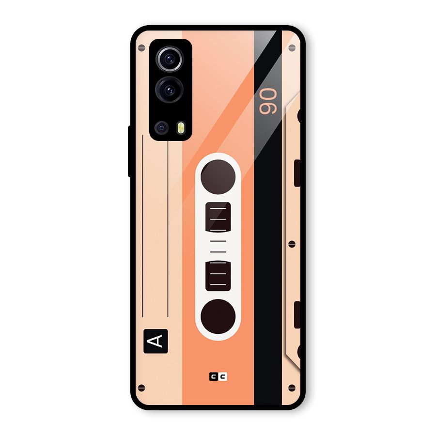 Retro Cassete Glass Back Case for Vivo iQOO Z3