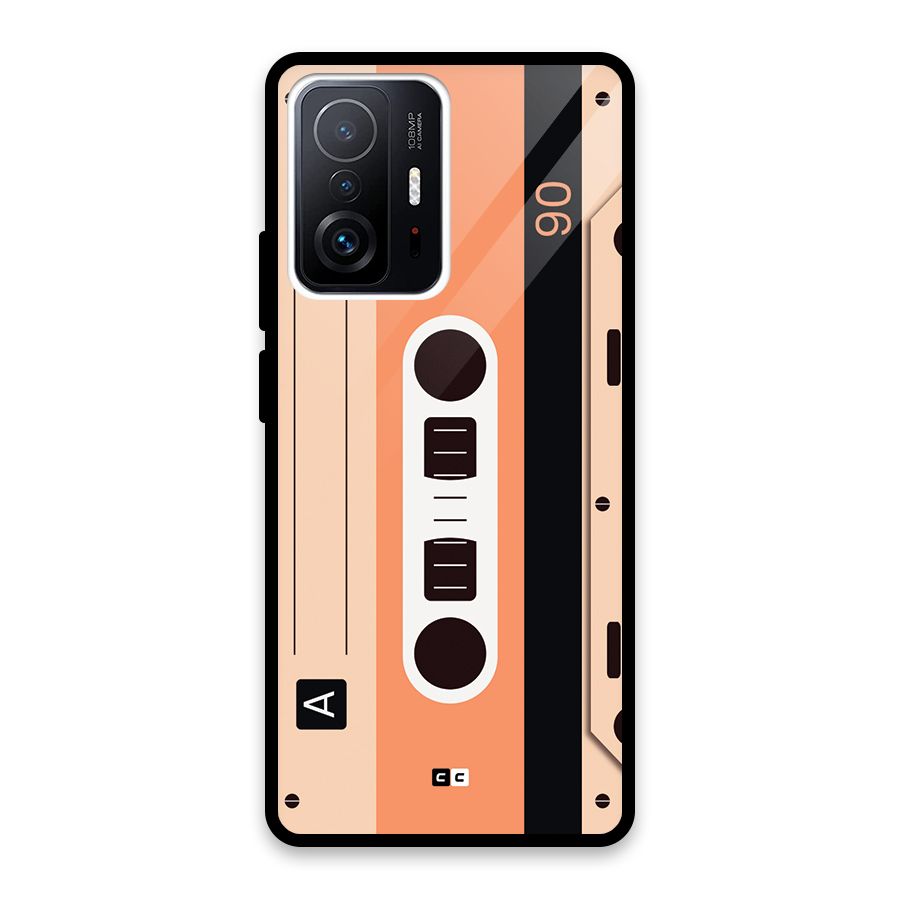 Retro Cassete Glass Back Case for Xiaomi 11T Pro
