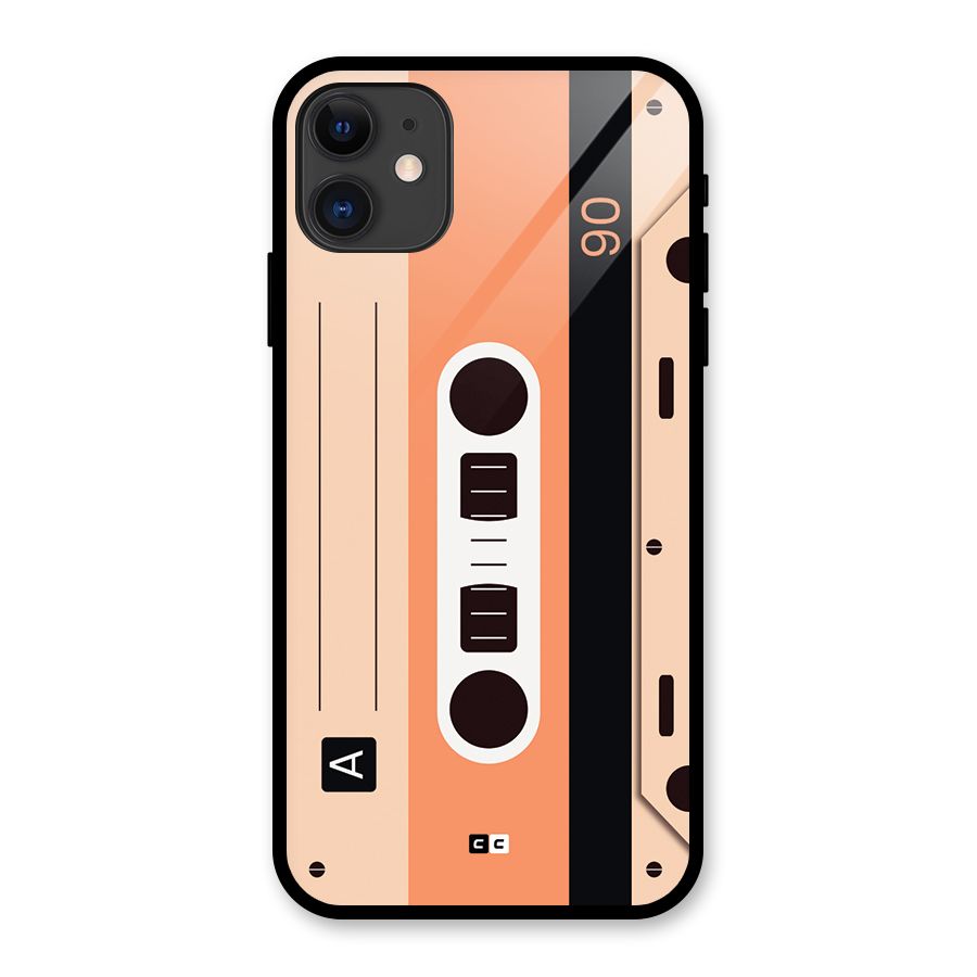 Retro Cassete Glass Back Case for iPhone 11