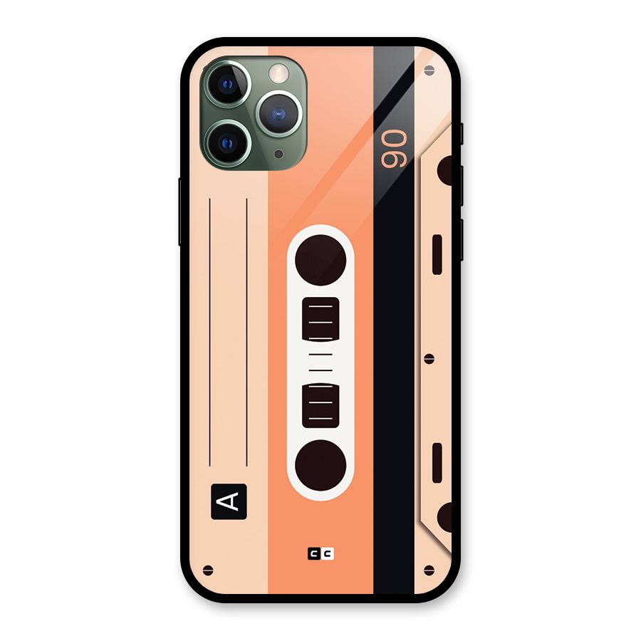 Retro Cassete Glass Back Case for iPhone 11 Pro