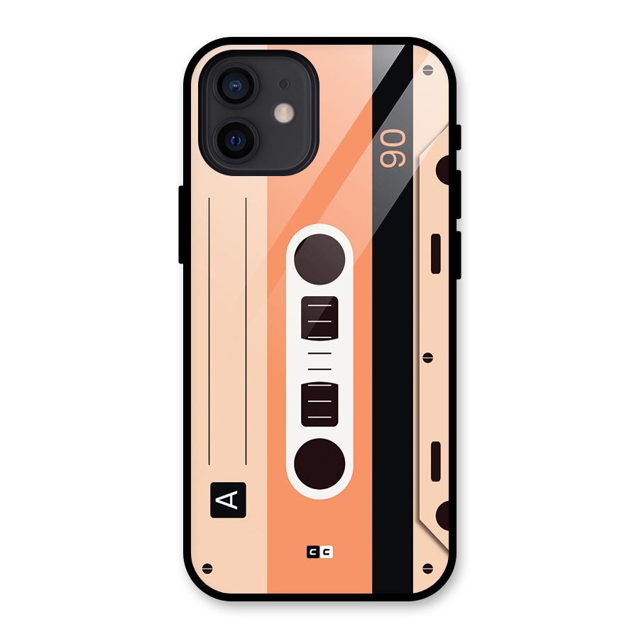 Retro Cassete Glass Back Case for iPhone 12
