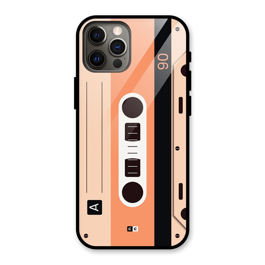 Retro Cassete Glass Back Case for iPhone 12 Pro