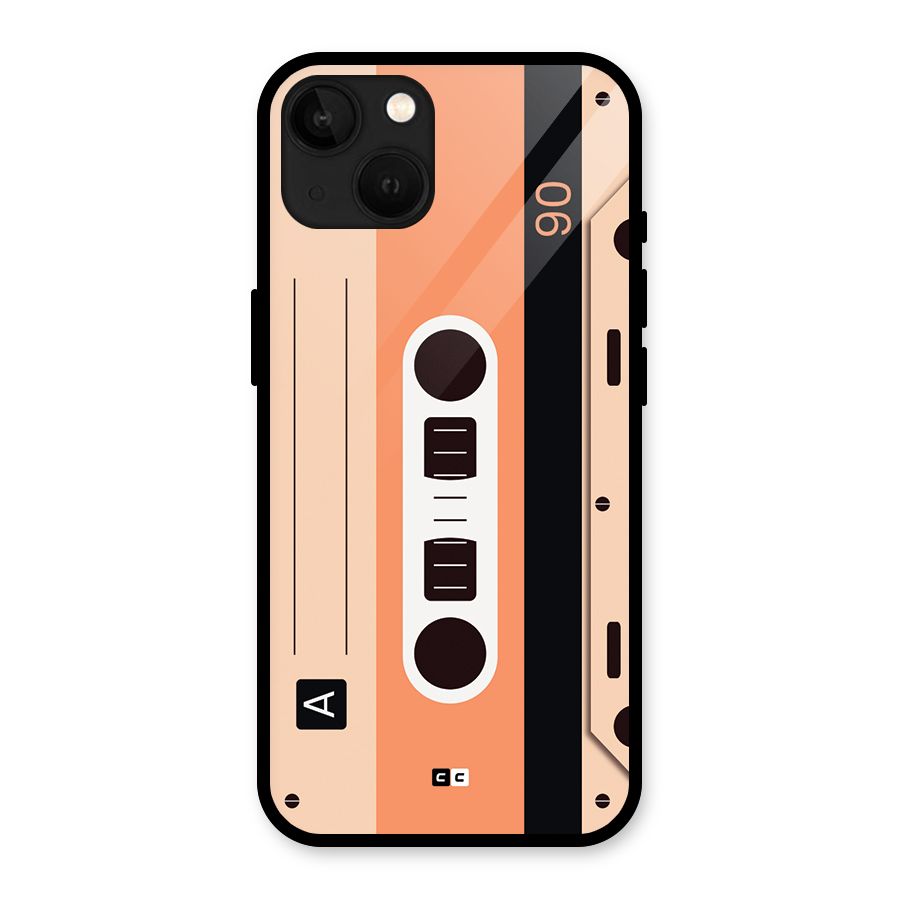 Retro Cassete Glass Back Case for iPhone 13