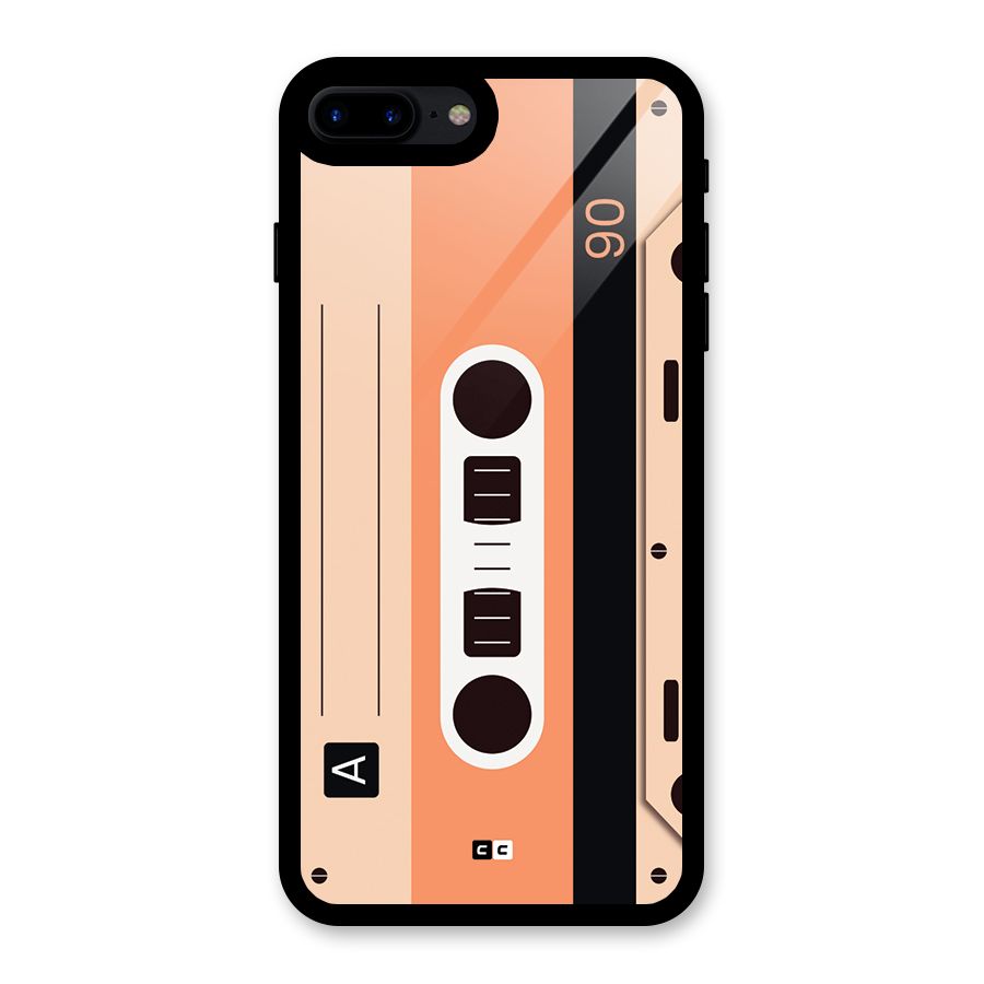 Retro Cassete Glass Back Case for iPhone 7 Plus
