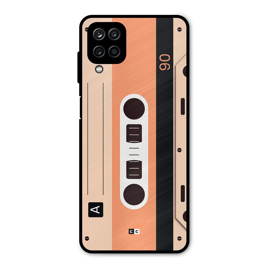 Retro Cassete Metal Back Case for Galaxy A12
