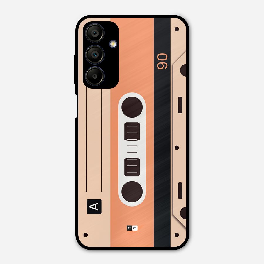 Retro Cassete Metal Back Case for Galaxy A15 5G