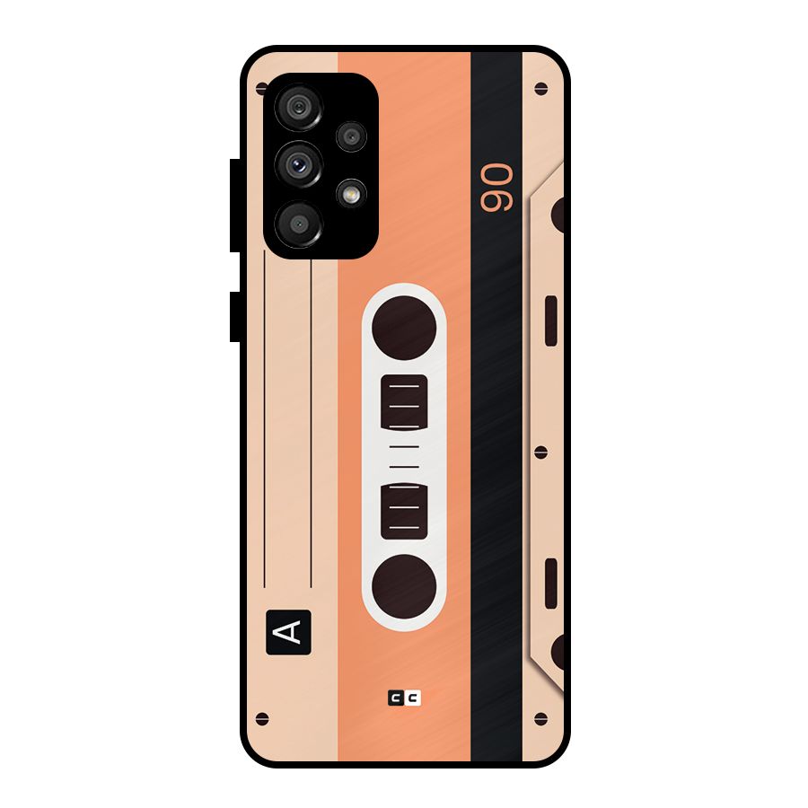 Retro Cassete Metal Back Case for Galaxy A73 5G