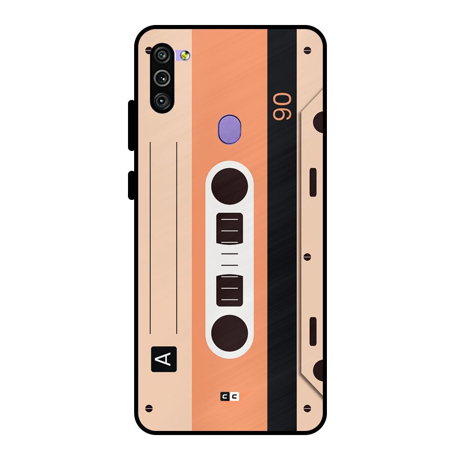 Retro Cassete Metal Back Case for Galaxy M11