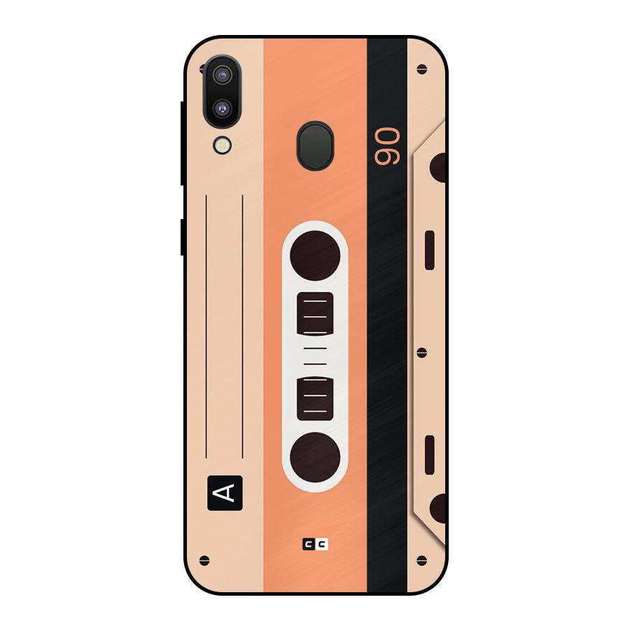 Retro Cassete Metal Back Case for Galaxy M20