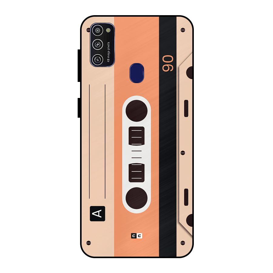 Retro Cassete Metal Back Case for Galaxy M30s