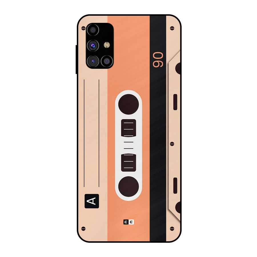 Retro Cassete Metal Back Case for Galaxy M31s