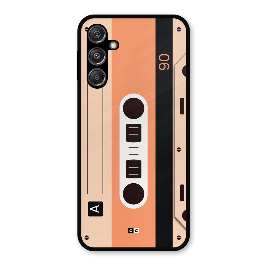 Retro Cassete Metal Back Case for Galaxy M34 5G