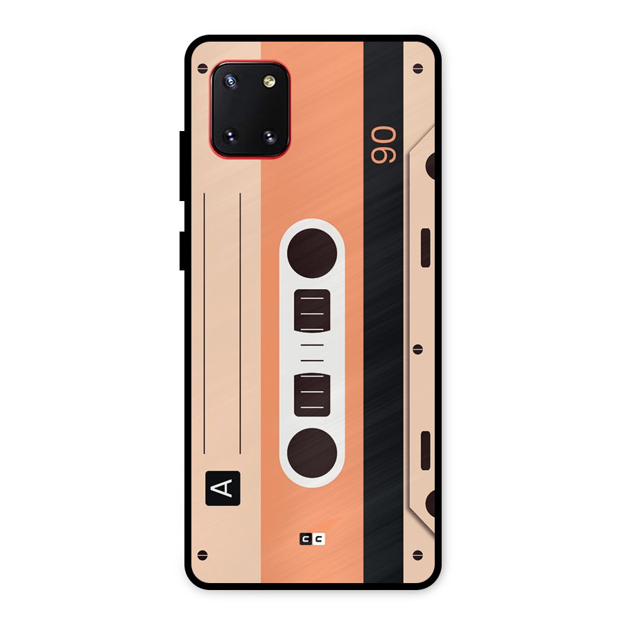 Retro Cassete Metal Back Case for Galaxy Note 10 Lite