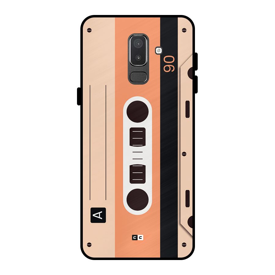 Retro Cassete Metal Back Case for Galaxy On8 (2018)