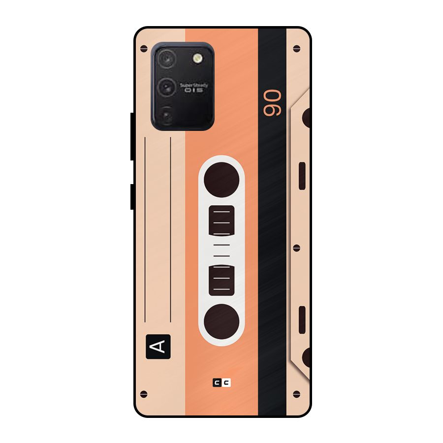Retro Cassete Metal Back Case for Galaxy S10 Lite