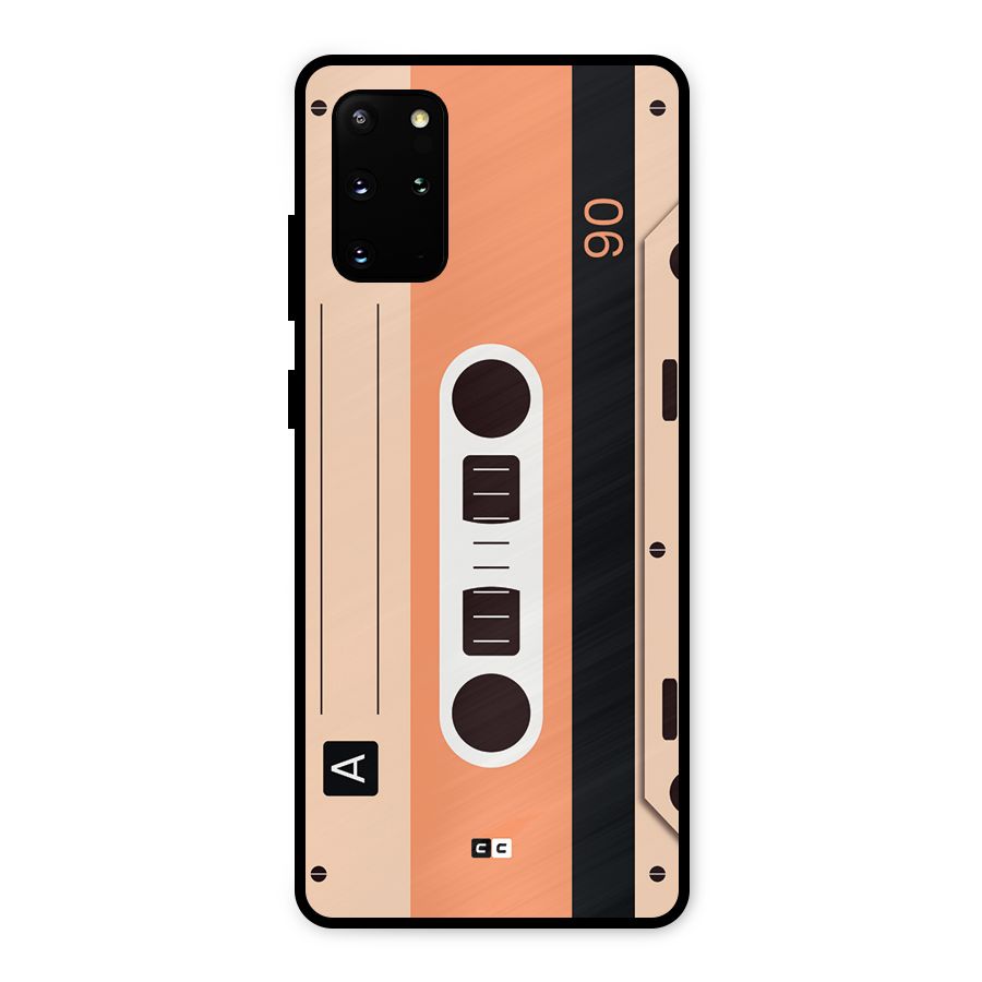 Retro Cassete Metal Back Case for Galaxy S20 Plus