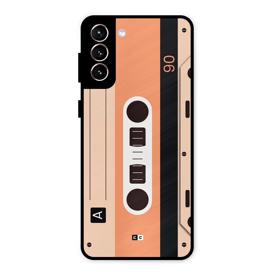 Retro Cassete Metal Back Case for Galaxy S21 Plus
