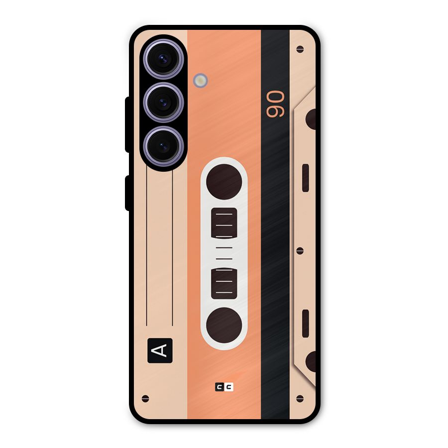 Retro Cassete Metal Back Case for Galaxy S24