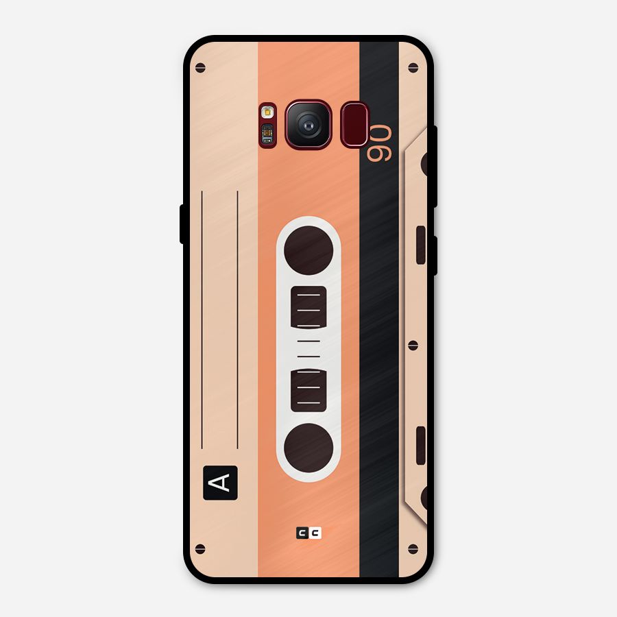 Retro Cassete Metal Back Case for Galaxy S8