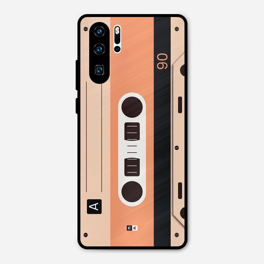 Retro Cassete Metal Back Case for Huawei P30 Pro