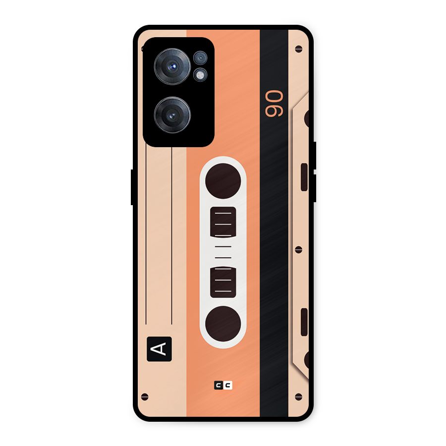 Retro Cassete Metal Back Case for OnePlus Nord CE 2 5G