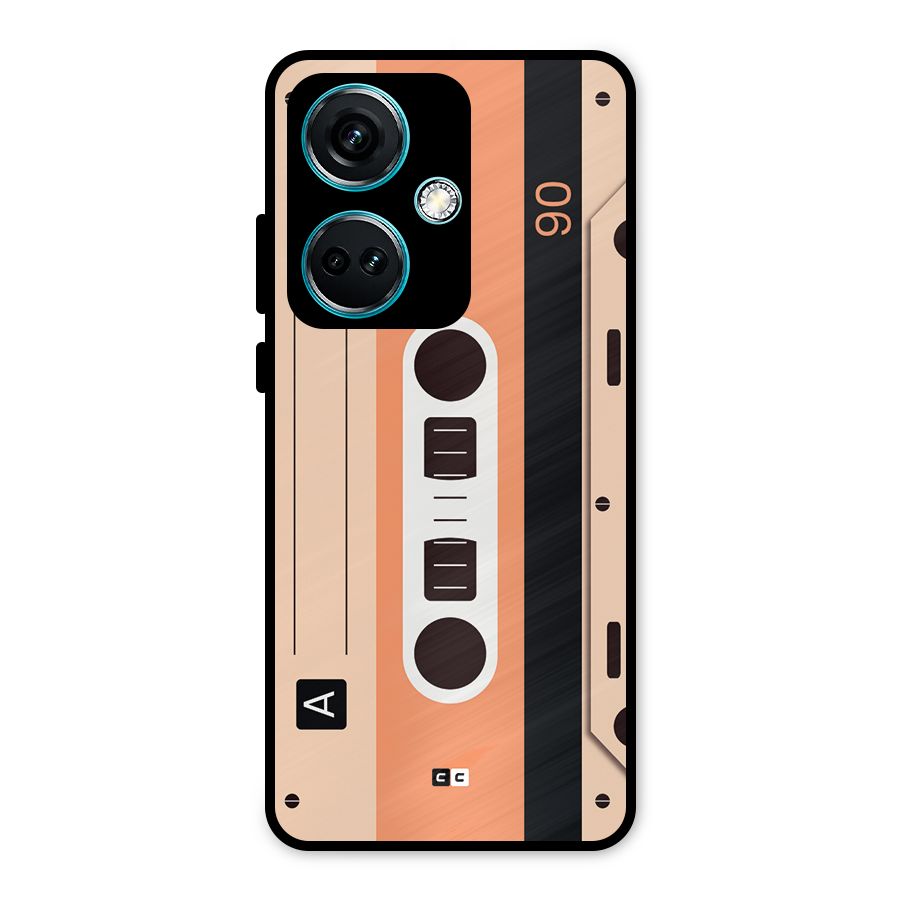 Retro Cassete Metal Back Case for OnePlus Nord CE 3 5G