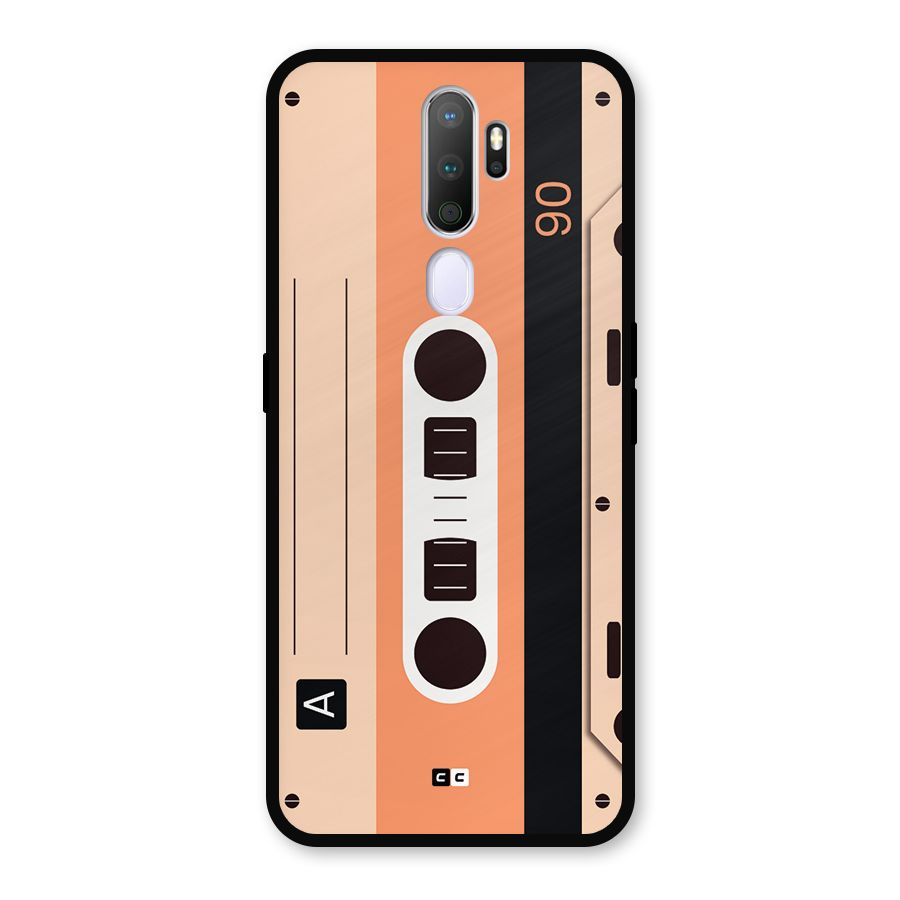 Retro Cassete Metal Back Case for Oppo A5 (2020)