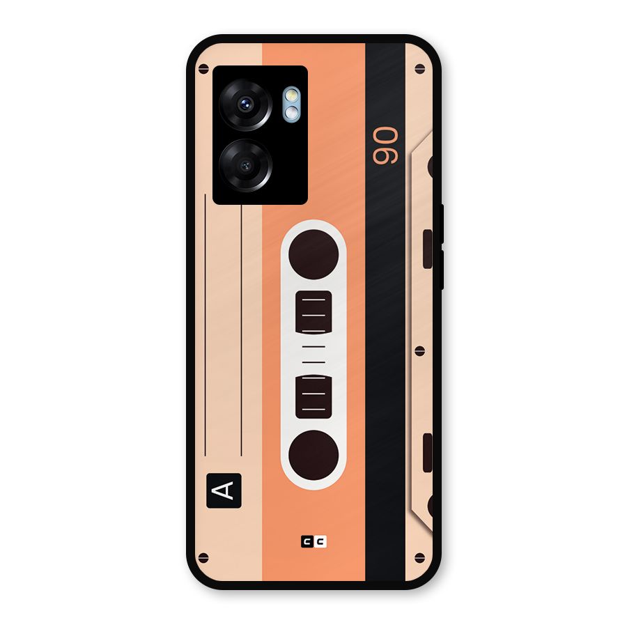 Retro Cassete Metal Back Case for Oppo K10 (5G)