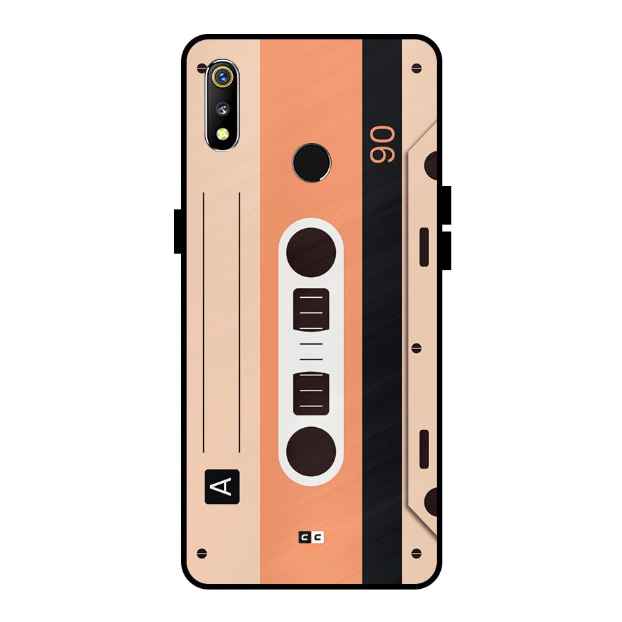 Retro Cassete Metal Back Case for Realme 3i