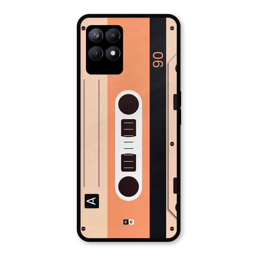 Retro Cassete Metal Back Case for Realme Narzo 50