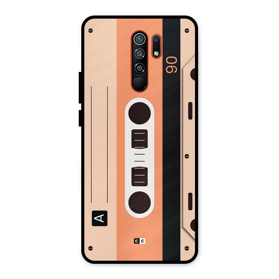 Retro Cassete Metal Back Case for Redmi 9 Prime