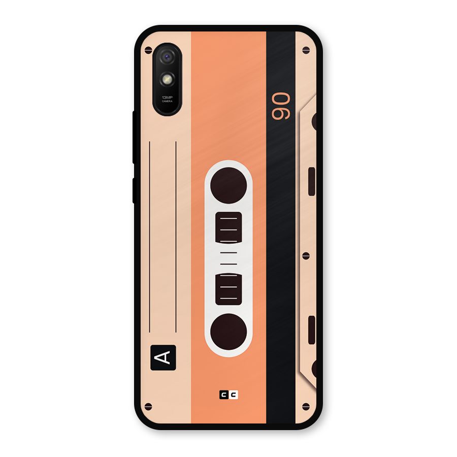 Retro Cassete Metal Back Case for Redmi 9i