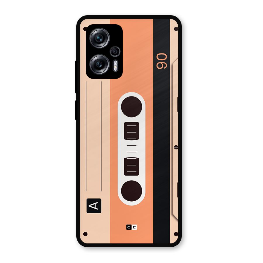 Retro Cassete Metal Back Case for Redmi K50i
