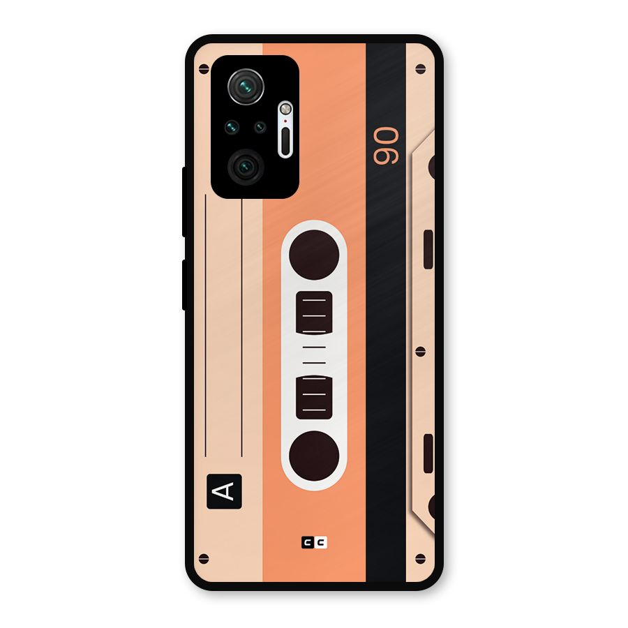 Retro Cassete Metal Back Case for Redmi Note 10 Pro