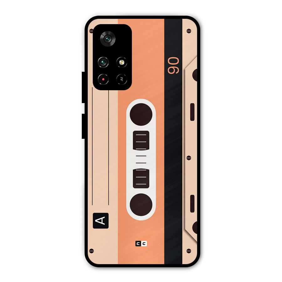 Retro Cassete Metal Back Case for Redmi Note 11T 5G
