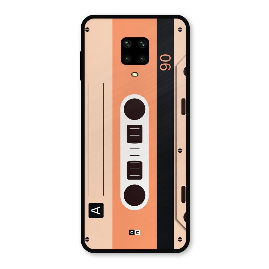 Retro Cassete Metal Back Case for Redmi Note 9 Pro Max