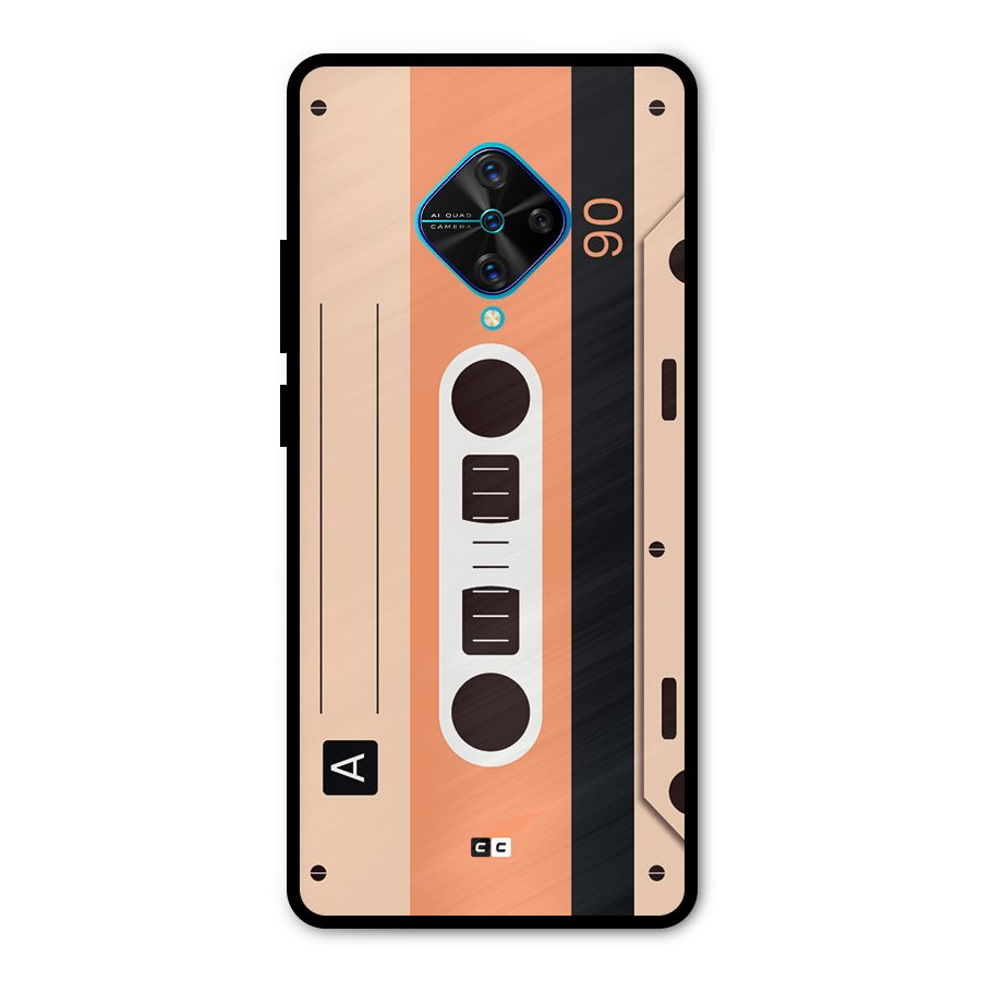 Retro Cassete Metal Back Case for Vivo S1 Pro