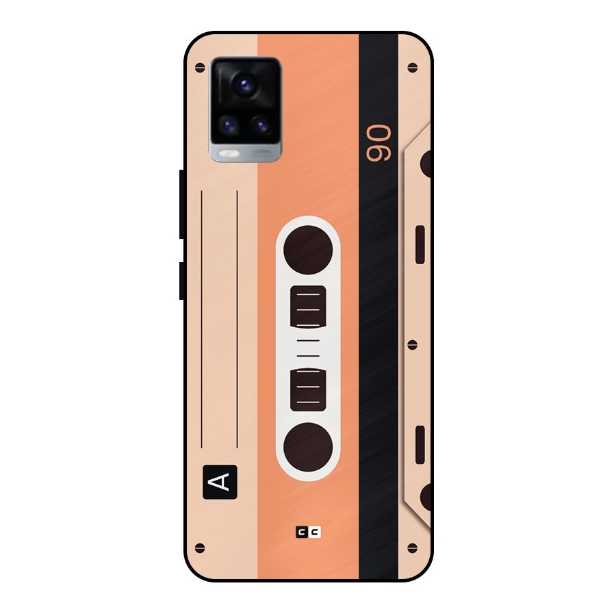 Retro Cassete Metal Back Case for Vivo V20 2021