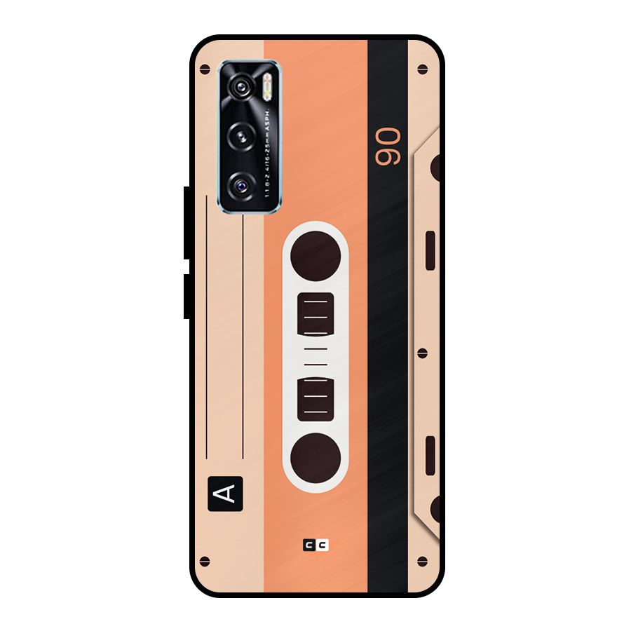 Retro Cassete Metal Back Case for Vivo V20 SE