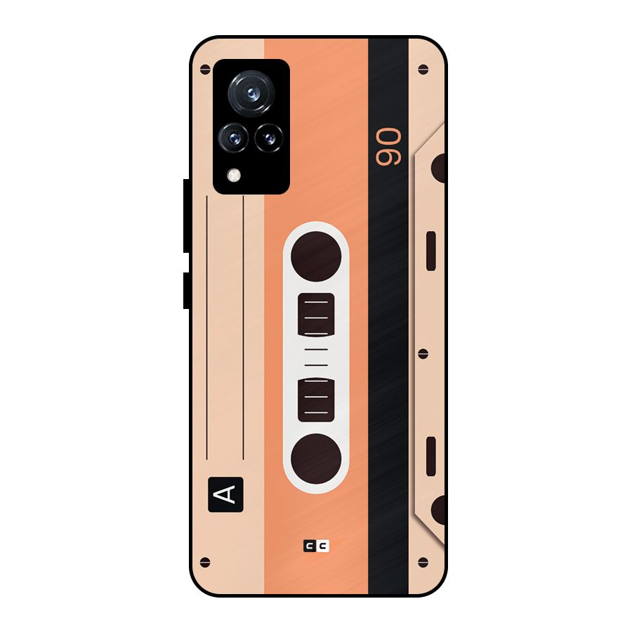 Retro Cassete Metal Back Case for Vivo V21 5G
