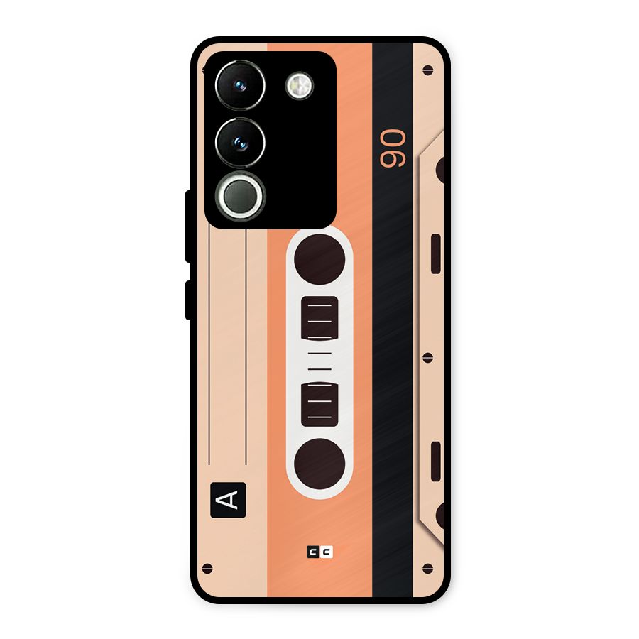 Retro Cassete Metal Back Case for Vivo Y200