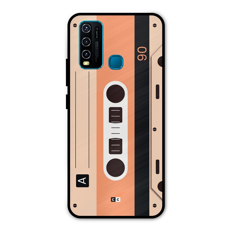 Retro Cassete Metal Back Case for Vivo Y30