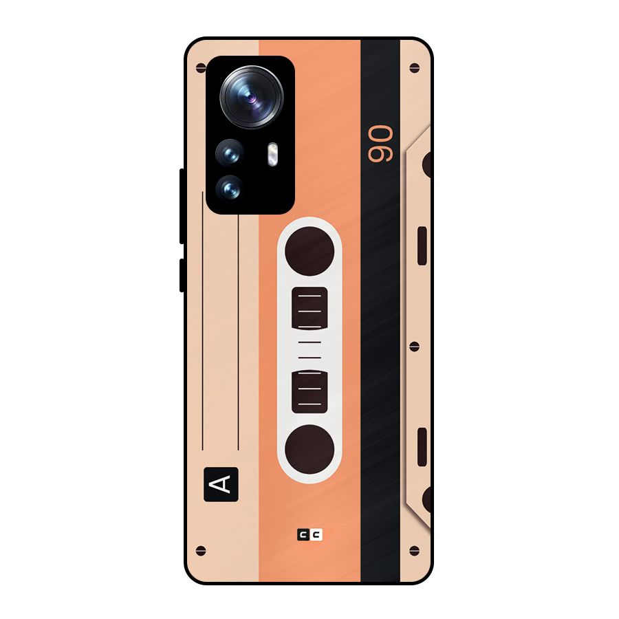 Retro Cassete Metal Back Case for Xiaomi 12 Pro