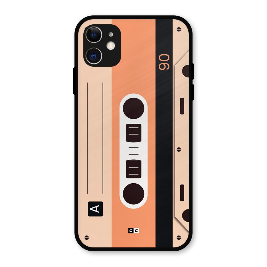 Retro Cassete Metal Back Case for iPhone 11
