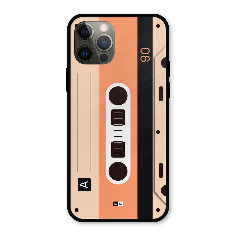 Retro Cassete Metal Back Case for iPhone 12 Pro