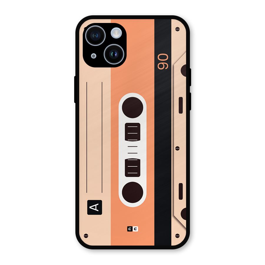 Retro Cassete Metal Back Case for iPhone 14