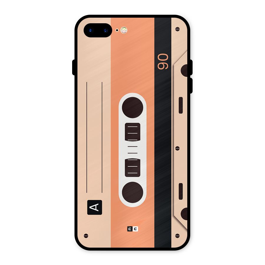 Retro Cassete Metal Back Case for iPhone 8 Plus
